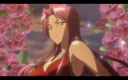 Rika - me, girl, hot, anime, flowers