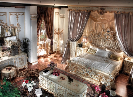 Bedroom - room, aristocratic, modern, stylish