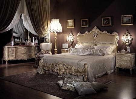 Bedroom - chocolate, in, nice, color, dark