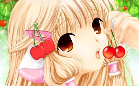 CHII - cherry, girl cute, chobits, anime lady