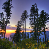 Sunset at Glacier Point