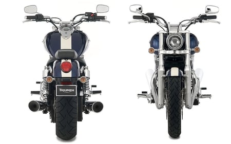 Triumph Thunderbird - front, rear, thunderbird, view, triumph