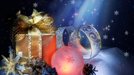 CHRISTMAS - christmas, globe, gift, winter