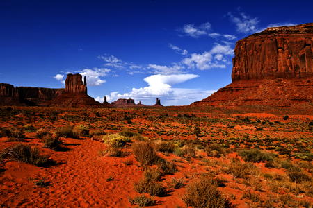 Monument Valley, Arizona - desert, rock, valley, mountain, sky