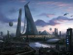 futuristic city