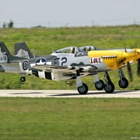 P51 Synchronized Takeoff