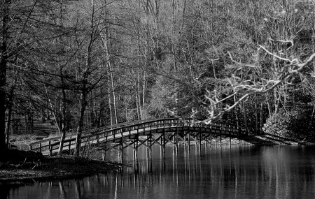 Bridge Over Hungry Mother Lake - lake, over, park, mother, hungry, bridge