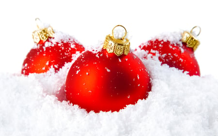 Merry Christmas - new year, beauty, xmas, magic, photography, magic christmas, christmas decoration, white, balls, pretty, winter time, decorations, holiday, winter, ball, lovely, christmas, happy new year, christmas balls, red balls, merry christmas, red, snow, beautiful, decoration