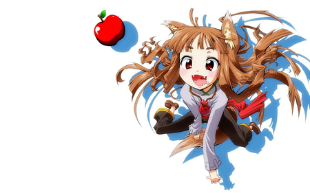 Spice and Wolf - cute, spice, apple, wolf