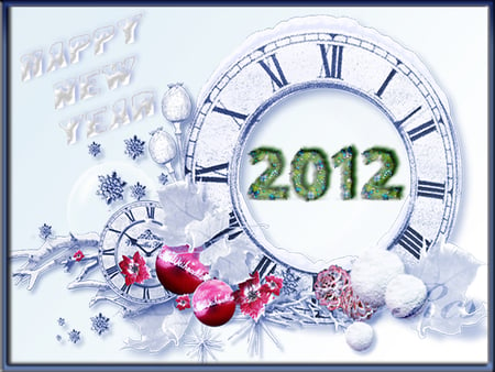 New year - 2012 - year, date, 2012, new