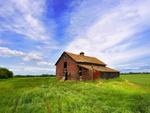 A cabin at field