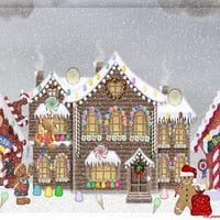 Gingerbread Christmas Village