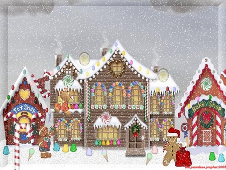 Gingerbread Christmas Village