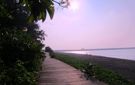 Coastal walks - seaside, star, sandy beach, trail, sea