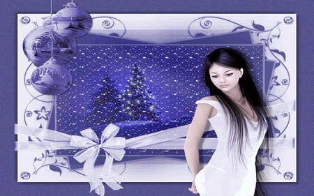 â€áƒ¦*â€¢.¸¸.â€¢*â–â€ PURPLE LADY @ XMAS â€áƒ¦*â€¢.¸¸.â€¢*â–â€ - purple, lady, decor, xmas