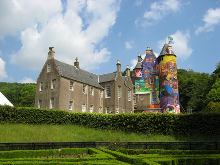 Colorful Castle - house, glasgow, home, north, colorful, ayrshire, fairlie, scotland, castle, kelburn, painted