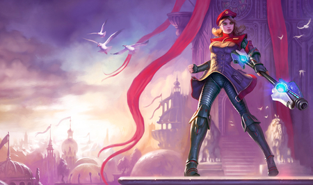 Imperial Lux - champion, league, imperial, birds, female, league of legends, girl, legends