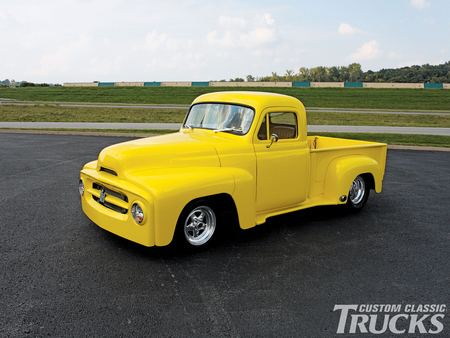 The Road Less Traveled - truck, 55, yellow, classic