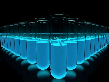 Test Tubes - picture, cool, blue, test tubes