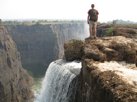 Victoria Falls (my view) - mountains, waterfalls, people, computers