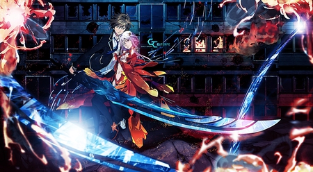 Guilty Crown - shu, guilty, anime, crown, yuzuriha, ouma, inori