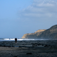 This is called "Blacks beach", and this is "High tide".