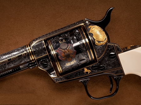 Colt - colt revolver, weapon, art, wallpaper