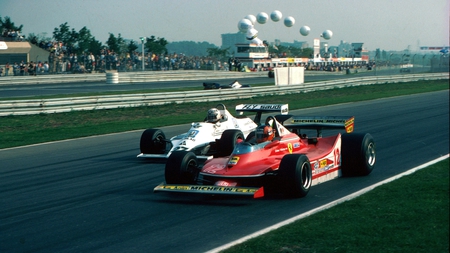 Villeneuve & Jones - f1, gilles villeneuve, albilad, formula 1, ferrari