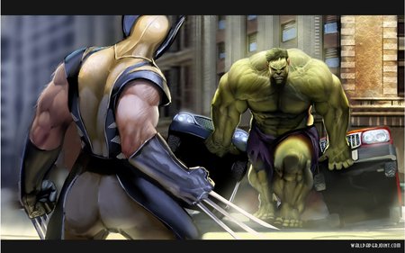 Wolverine VS Hulk - wolverine, hulk