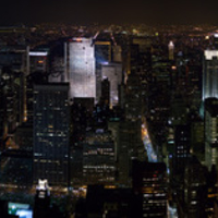 New York Midtown Skyline at night