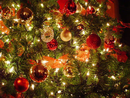 Christmas tree - christmas, colourful, decoration, tree