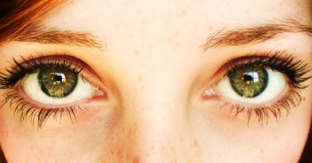 Green Eyes - brow, lashes, eyes, green