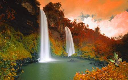 â€áƒ¦*â€¢.¸¸.â€¢*â–â€ WILD WATERFALLS â€áƒ¦*â€¢.¸¸.â€¢*â–â€ - scenery, wp, sky, waterfalls