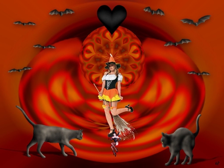 The Halloween Effect - eye candy, collage, 3d, fractal, abstract