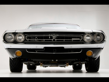 challenger - old cars, challenger, car, 1971, dodge, muscle car, cars, front