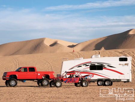 Time To Play - truck, rv, red, dunebuggy