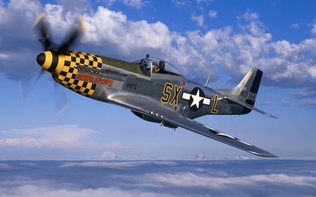 North American P51 Mustang - fighter, mustang, war, p51, north, american, usaf, world, ww2