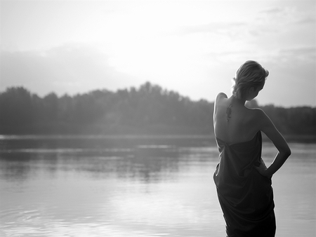 A Better Tomorrow - woman, black and white, model, photography