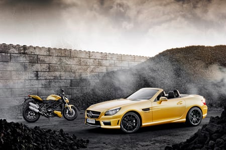 Mercedes Benz SLK 55 AMG Ducati - ducati, mercedes, benz, 55-amg, slk