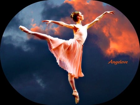  Ballet in The Moonlight - beauty, moonlight, dance, ballet