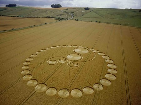 Crop Formation - aliens, crop, field, formation