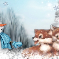 Foxy Winter Friends