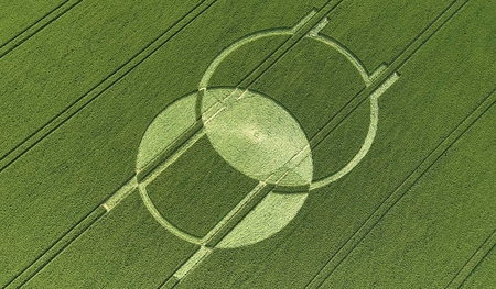 Crop Formation - aliens, crop, field, formation