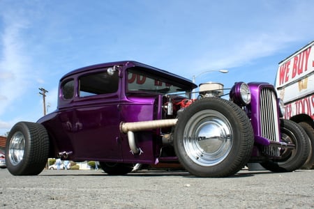 Purple Fury - purple, hot, custom, car, hotrod, classic, rod, antique