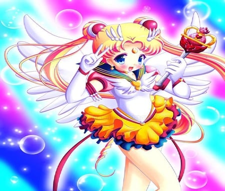 Star Angel - sailor, sailor moon sailor stars, sailor stars, eternal sailor moon, angel, heart, wings, chalice, sailor moon, star, senshi, wing