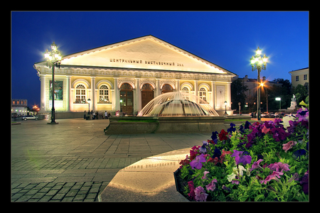 moscow the menege - nice, archeticture, menege, lights