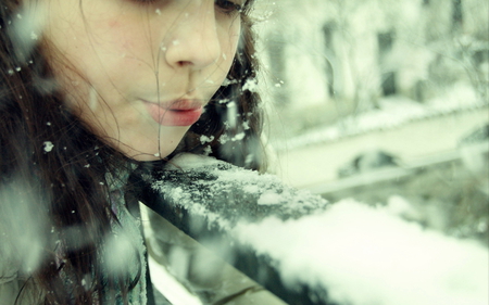 Beautiful Girl - winter, girl, snow, beautiful