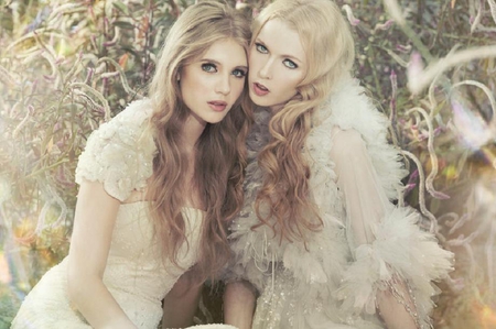 enchanted beauties2 - girls, pretty, blonde, beauties, enchanted, fantasy, nice, lovely, female