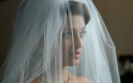 bridal aishwarya - white, beauty, veil, aishu