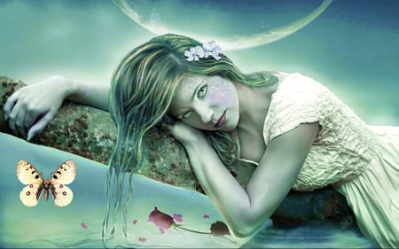 ღ ❀❤FANTASY FAIRY❤❀ღ - moon, fairy, fantasy, wp